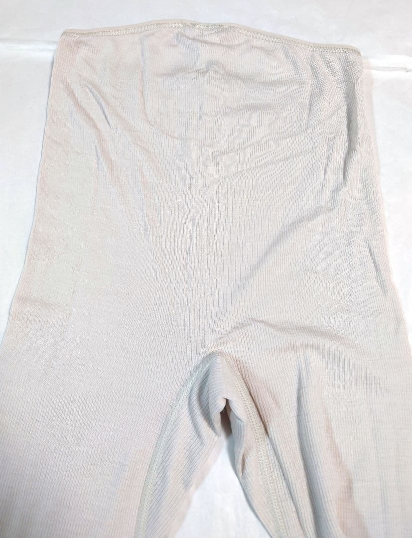 新品タグ付き 高級 ウール シルク レギンス ボトムス アイボリー S