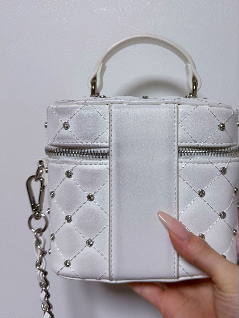 Darich キルティングビジュースクエアミニバッグ