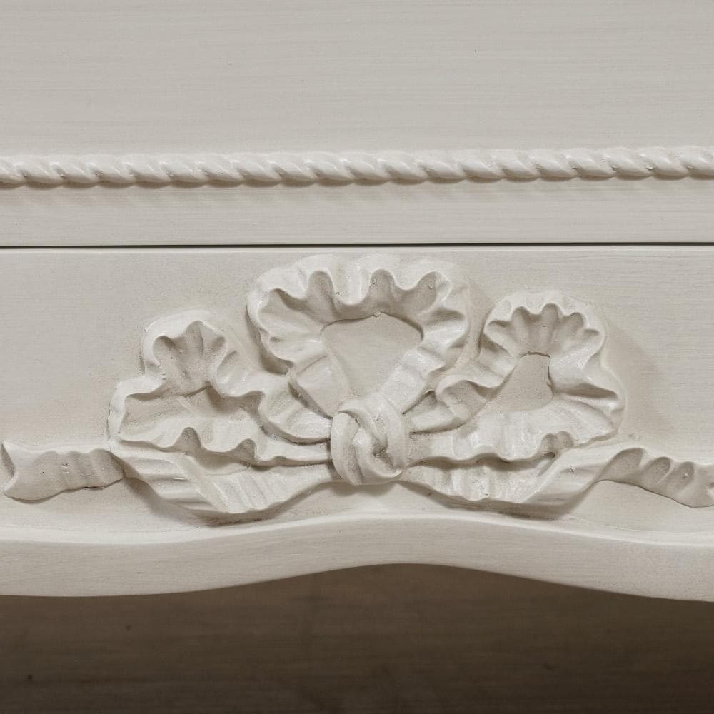 フォロー割【新品】ハンプトンシリーズ　猫脚　アンティークホワイト　チェスト