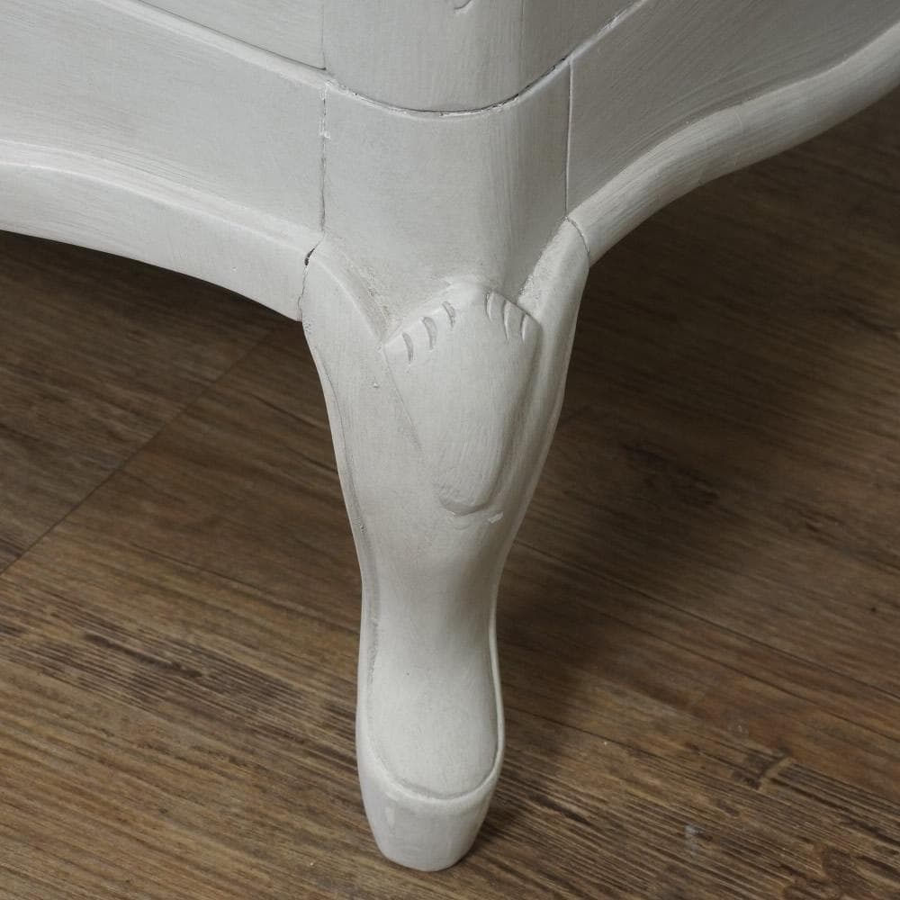 フォロー割【新品】ハンプトンシリーズ　猫脚　アンティークホワイト　チェスト