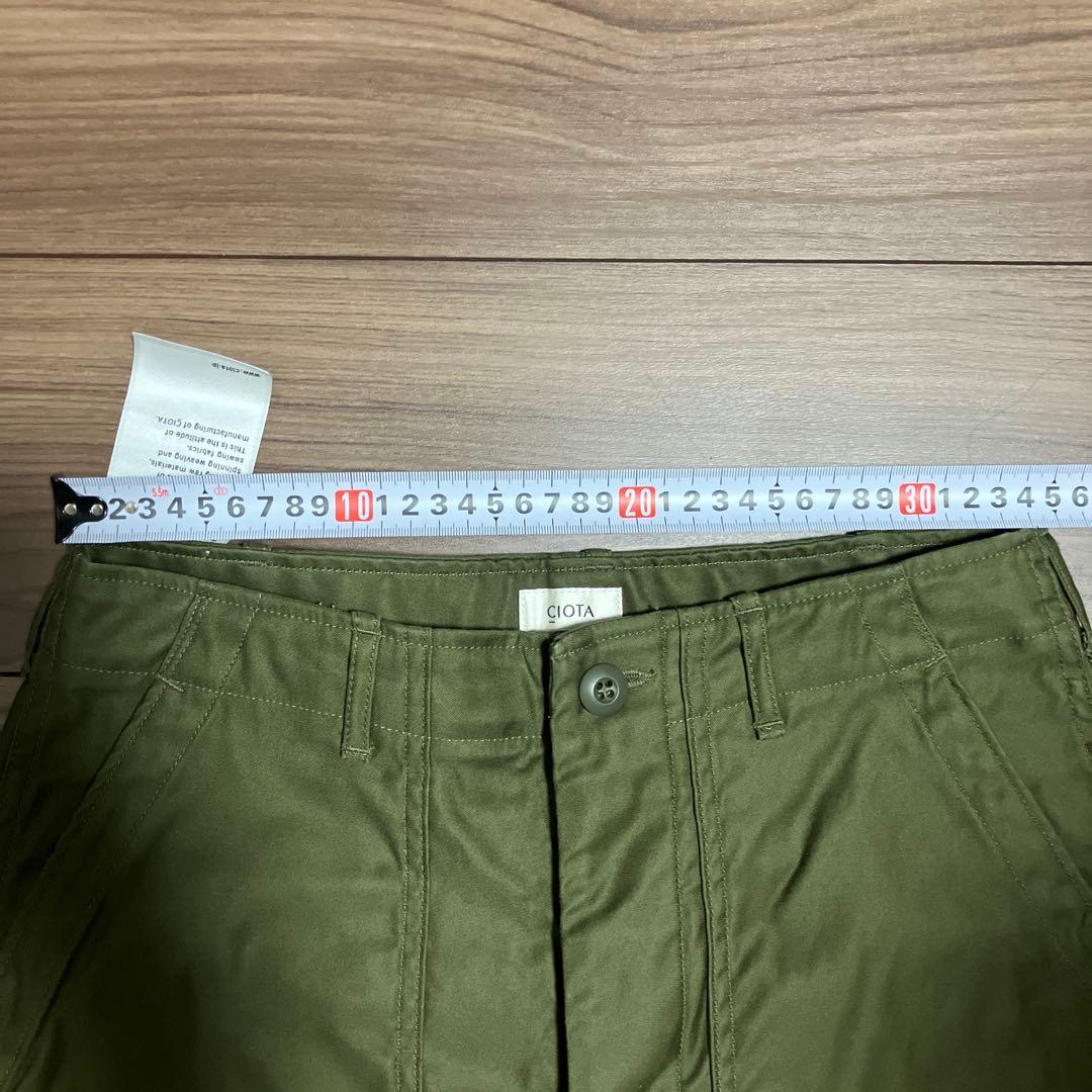 CIOTA EDIFICE 別注 スビンコットン モールスキン ベイカー パンツ