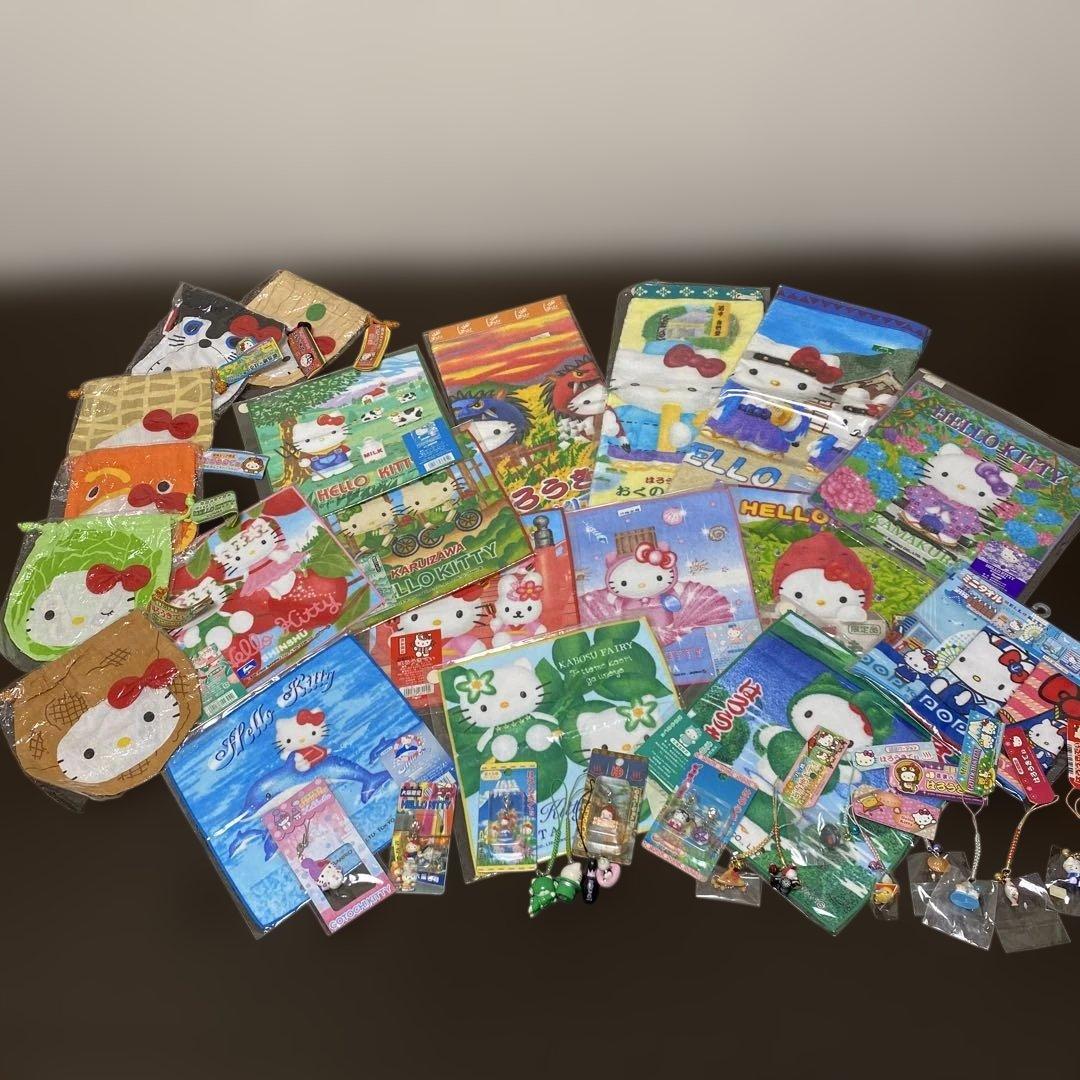 ご当地キティ ハンド・ミニタオル・巾着・根付セット