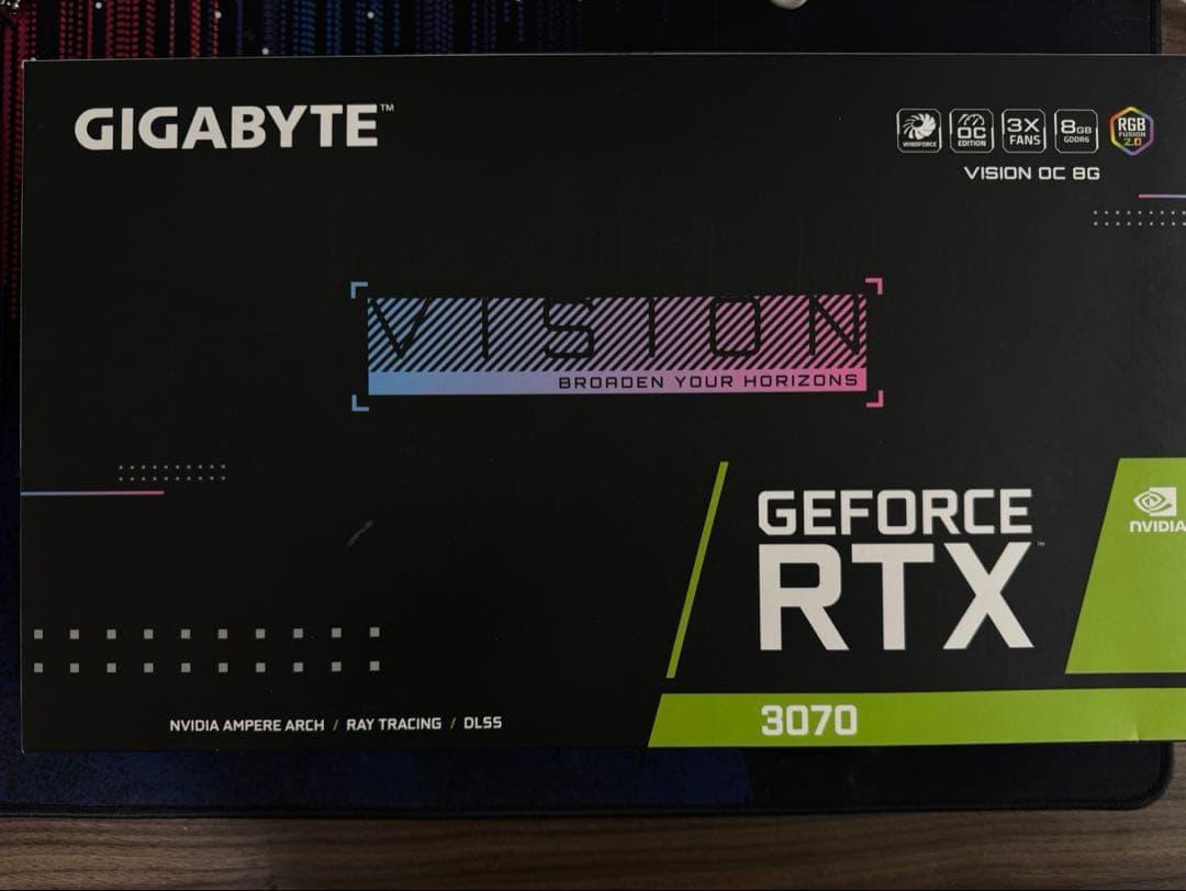 グラフィックボード・グラボ・ビデオカード GIGABYTE GEFORCE RTX 3070 Vision 8GB OC