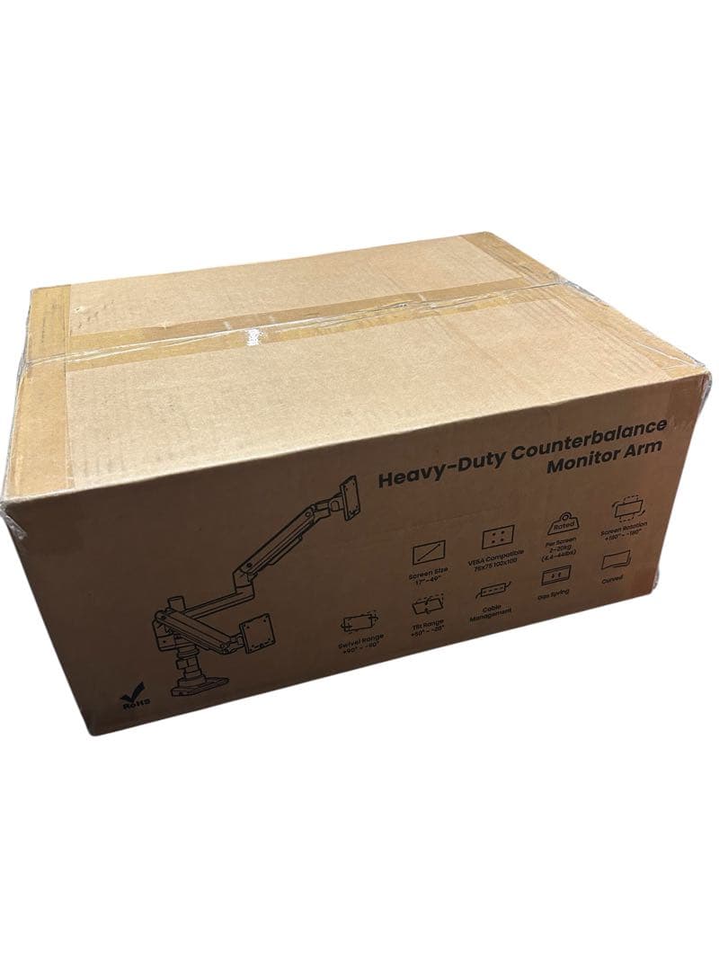 モニターアーム デュアル 上下2画面 17～4 9インチ対応 耐荷重2～20kg