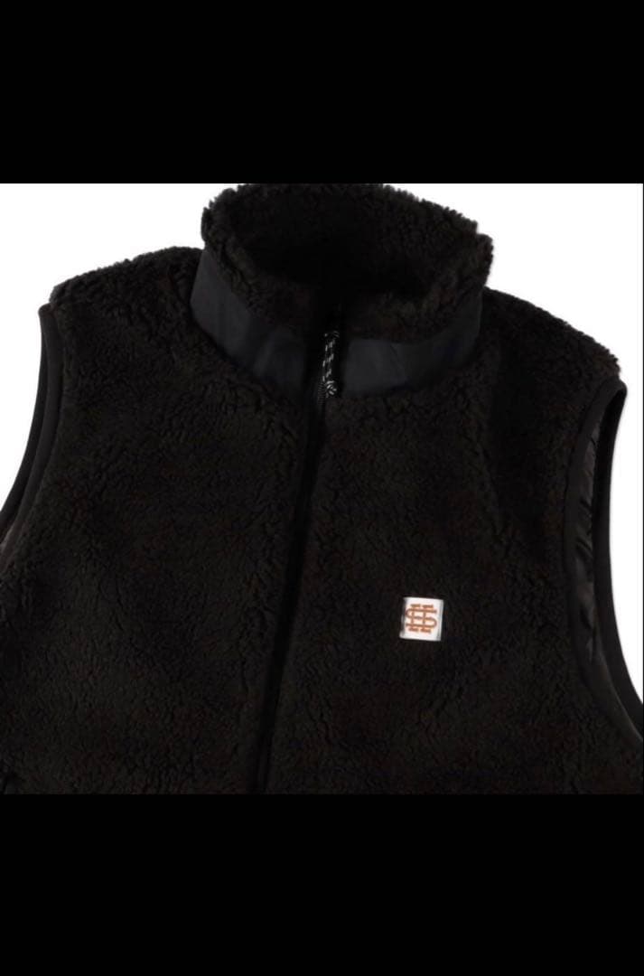 トップス SEE SEE BOA FLEECE VEST BLACK Msize