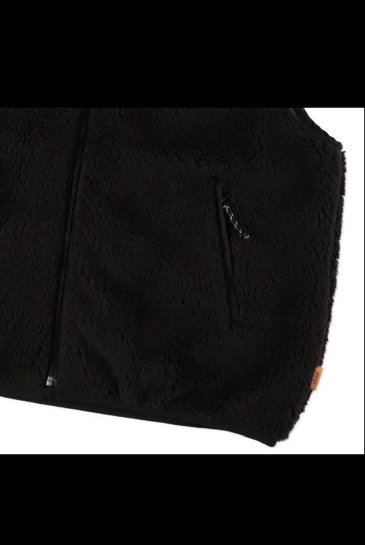 トップス SEE SEE BOA FLEECE VEST BLACK Msize