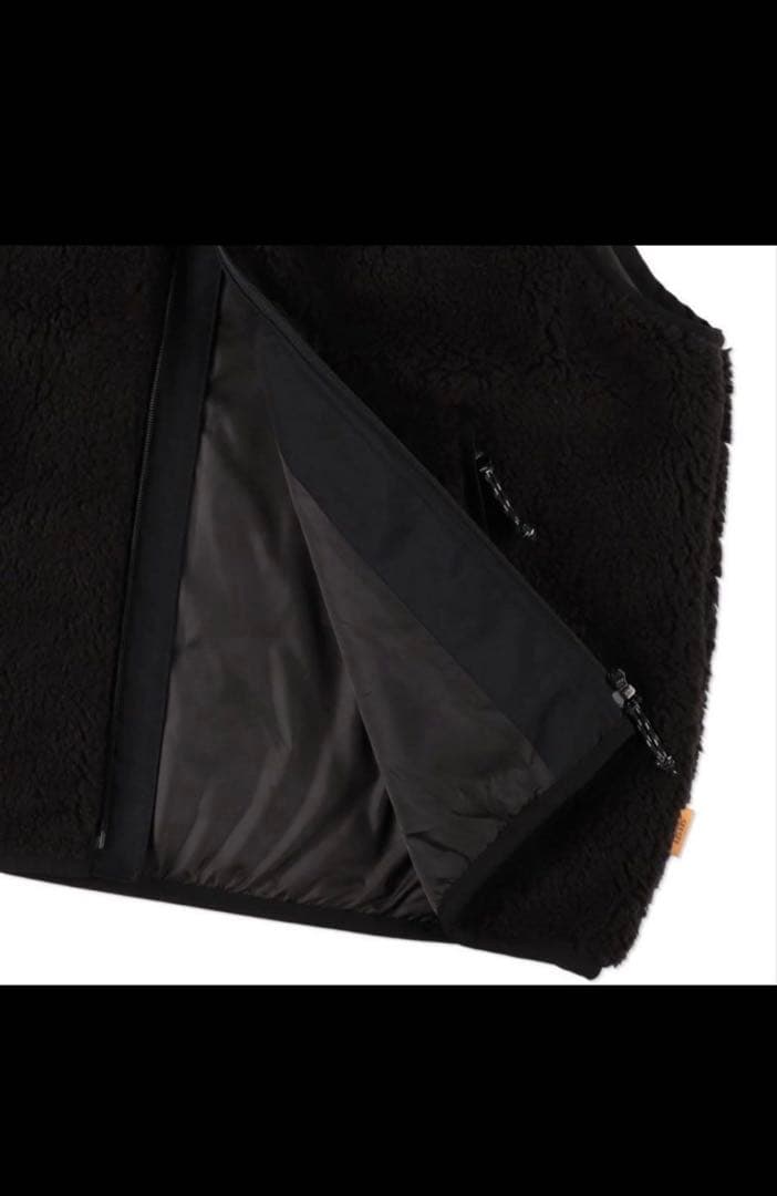 トップス SEE SEE BOA FLEECE VEST BLACK Msize
