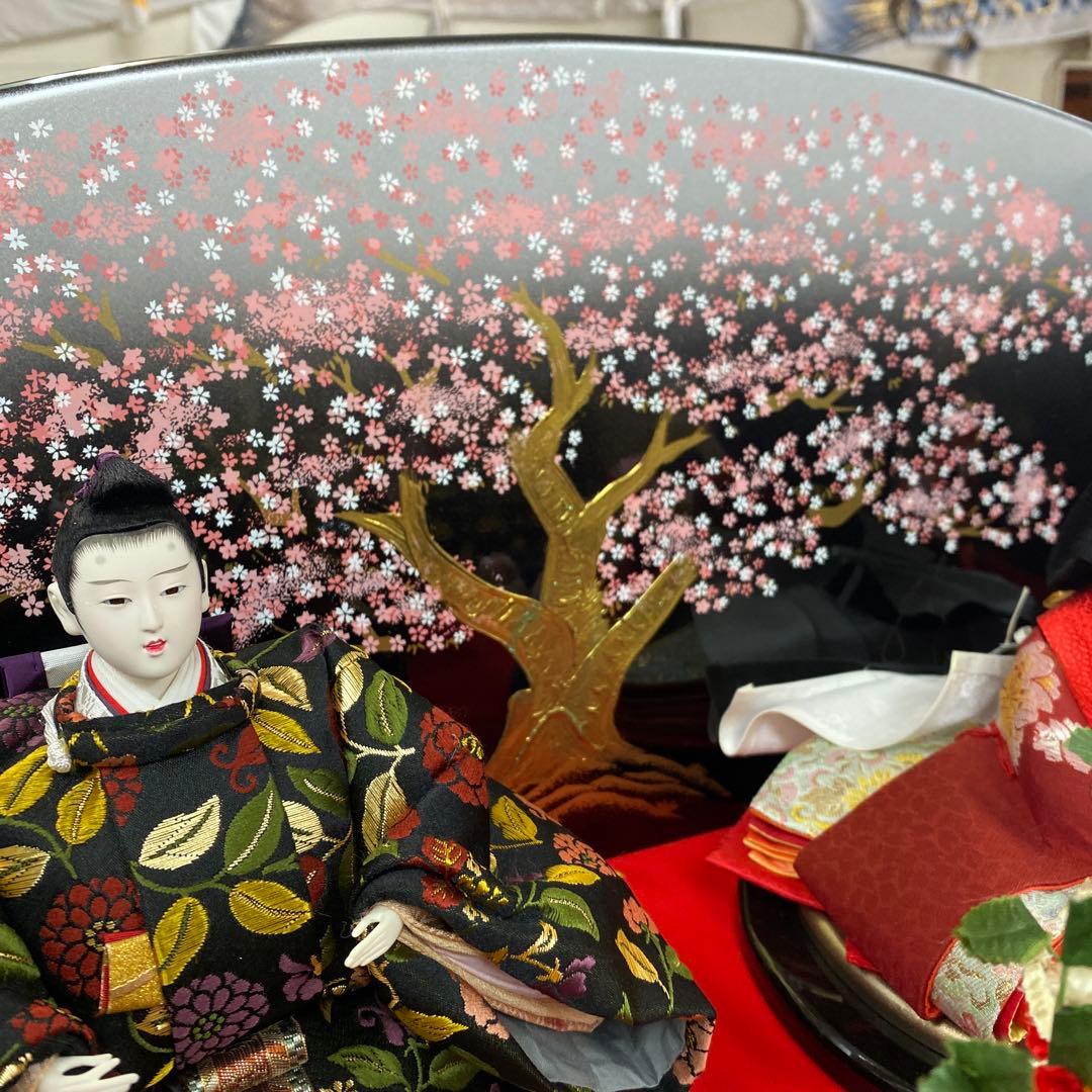 雛人形セット 桜装飾付き