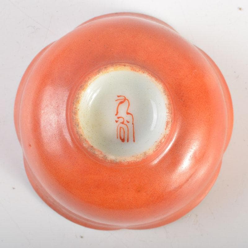 九谷焼　浮世絵　春画盃　三客まとめて　時代箱付　C　6717