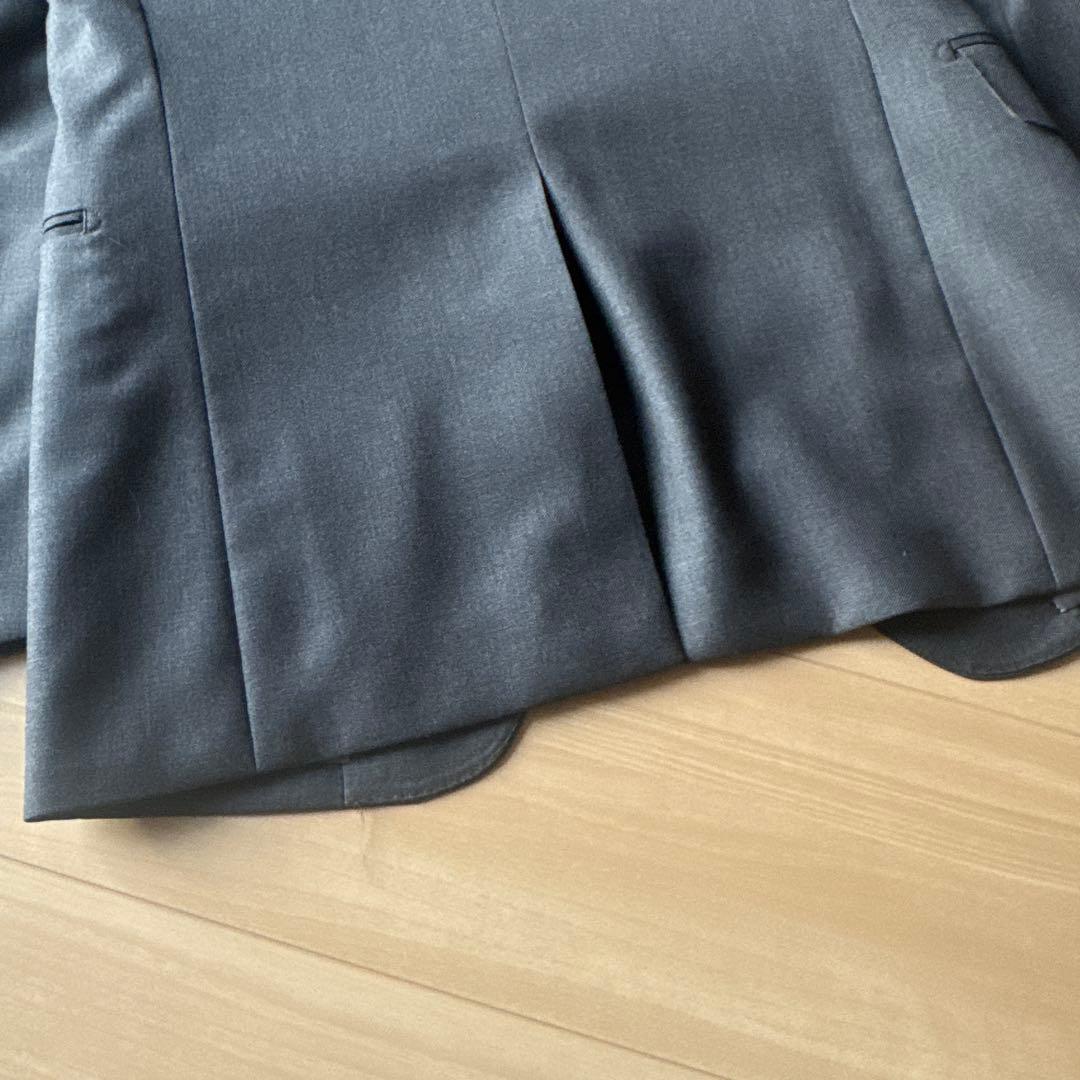 【美品】オーダースーツ スリーピース ダークグレー