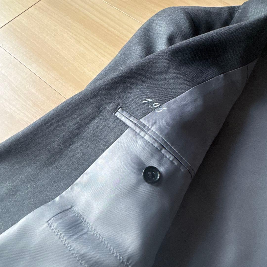 【美品】オーダースーツ スリーピース ダークグレー