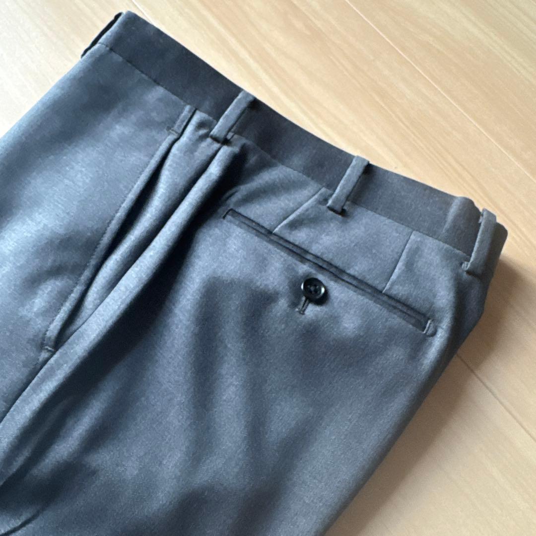 【美品】オーダースーツ スリーピース ダークグレー