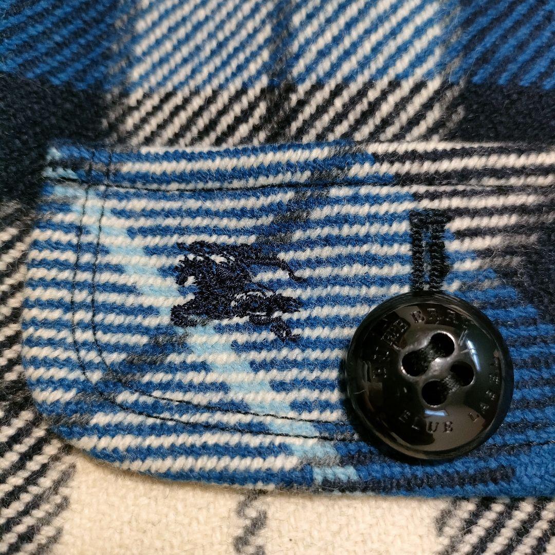 極美品✨バーバリーブルーレーベル ミニワンピース ホース刺繍 チェック プリーツ