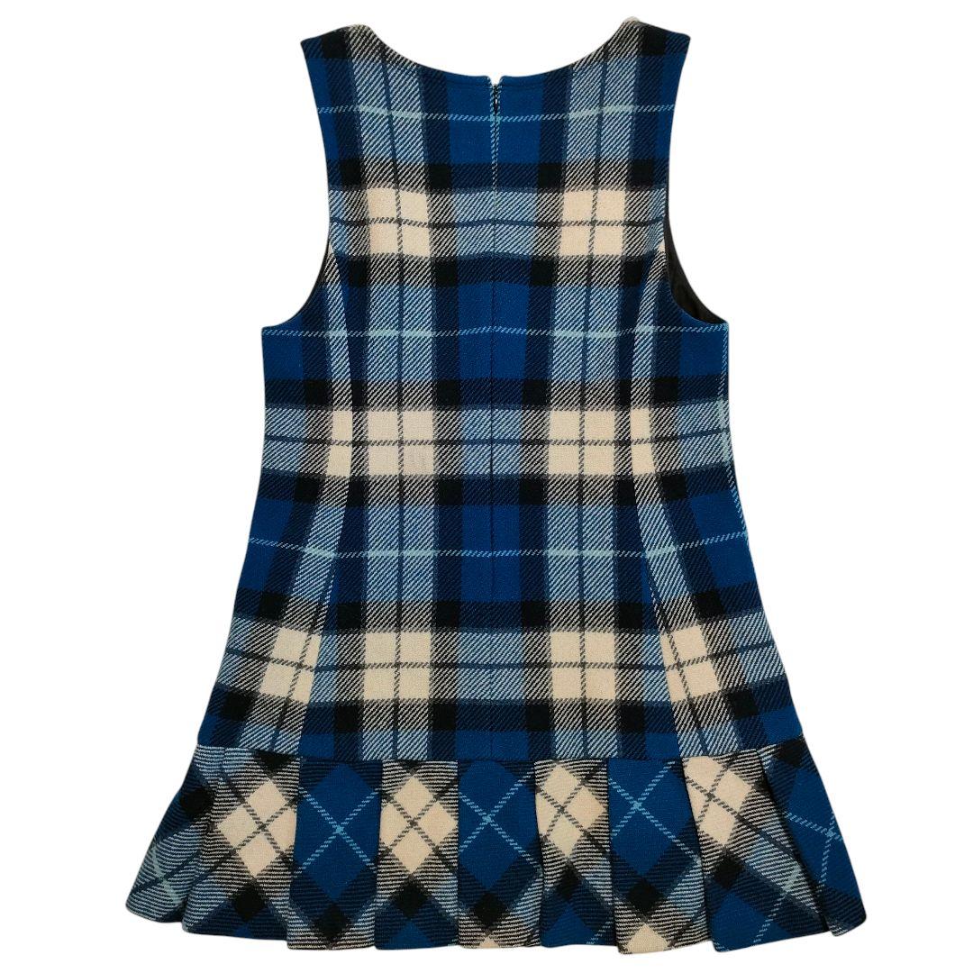 極美品✨バーバリーブルーレーベル ミニワンピース ホース刺繍 チェック プリーツ