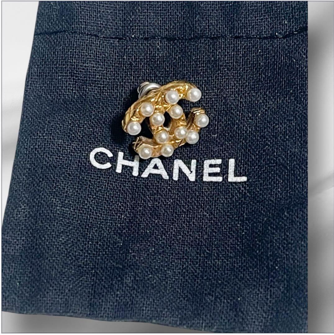 シャネル CHANEL ピアス パール ゴールド 2003年 秋コレクション