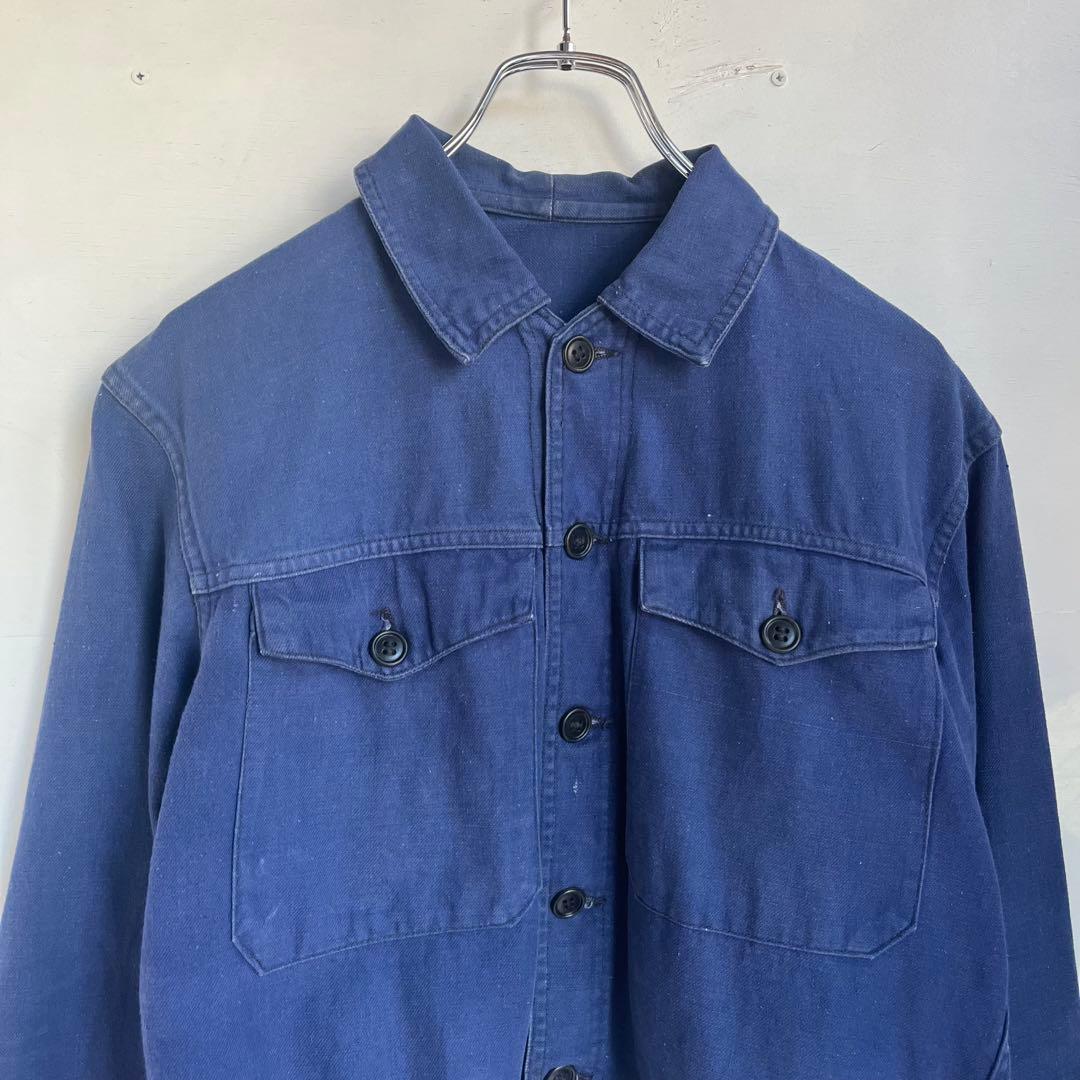 50s フレンチ ワークジャケット 短丈 サイクリスト ユーロ ヴィンテージ