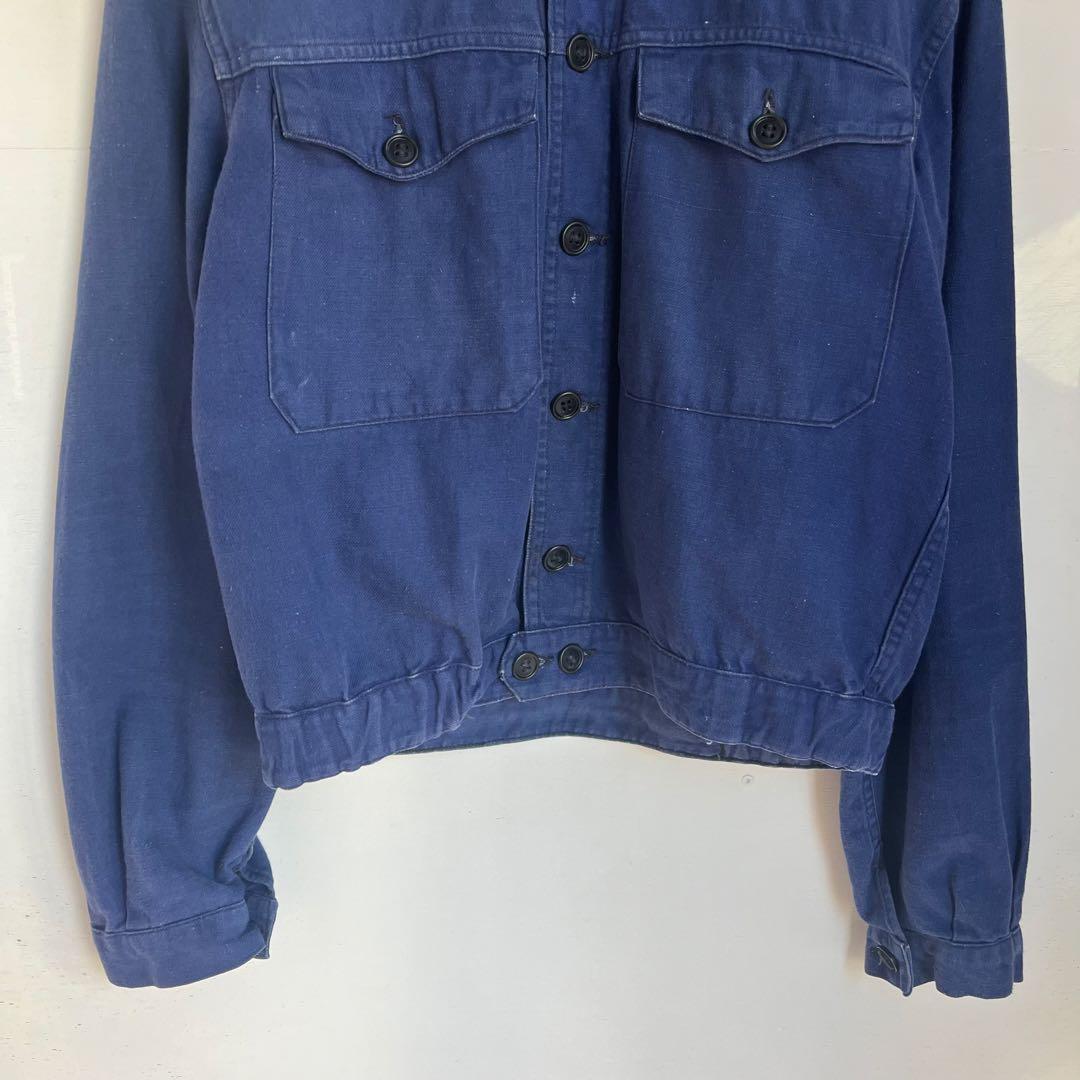 50s フレンチ ワークジャケット 短丈 サイクリスト ユーロ ヴィンテージ