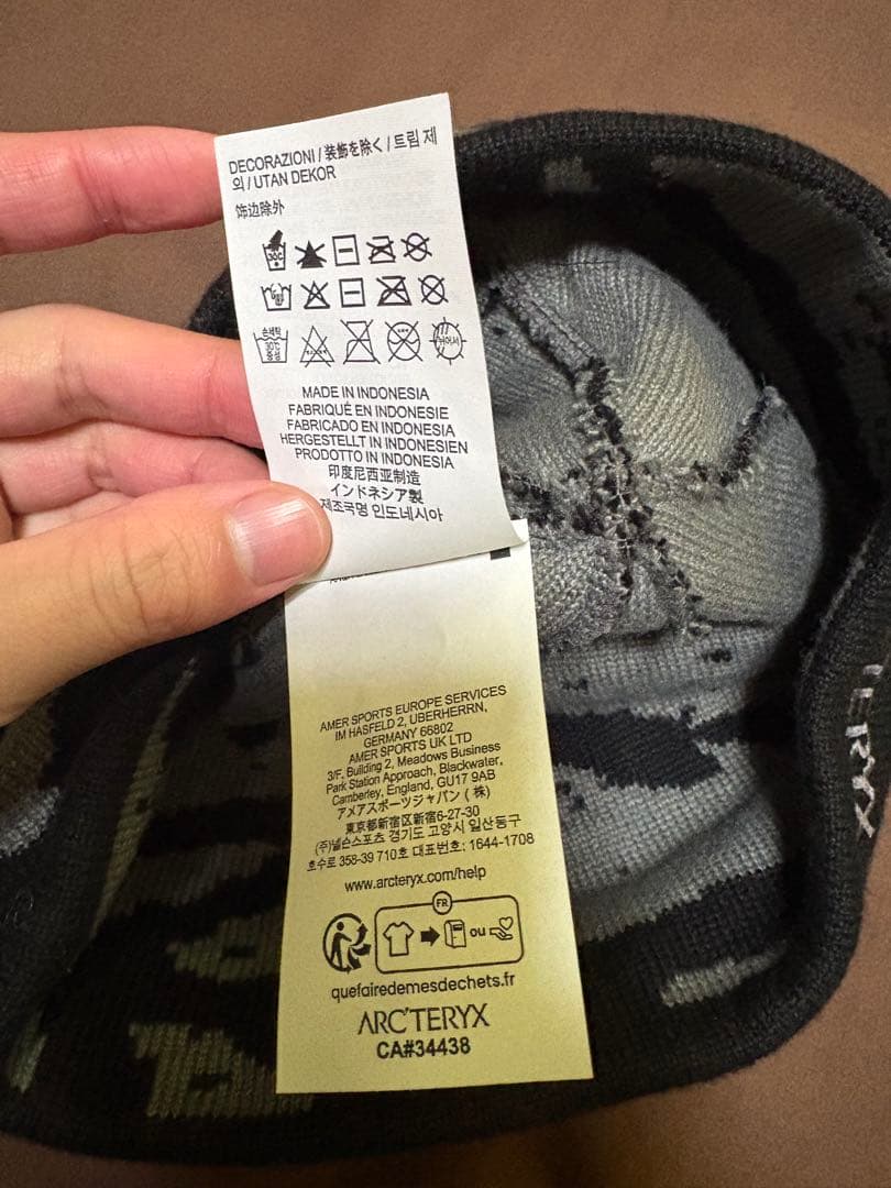 ARC'TERYX ビーニー ブラック・グレー