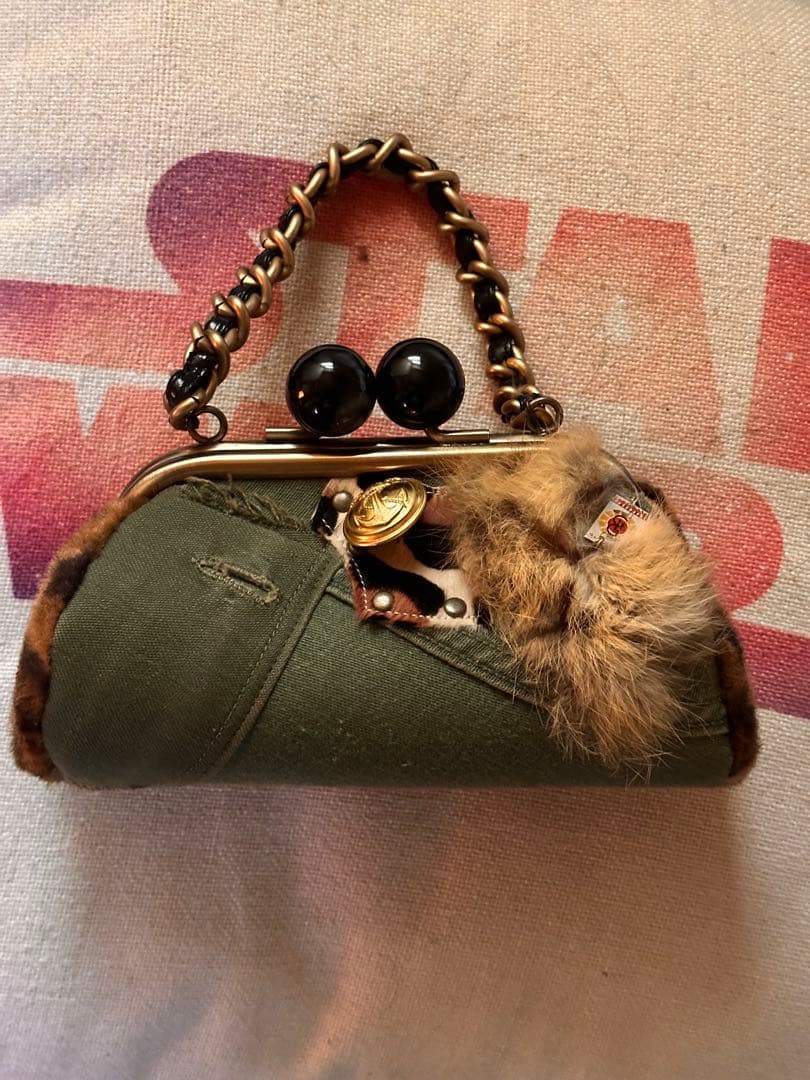 [美品]guriguri がま口bag