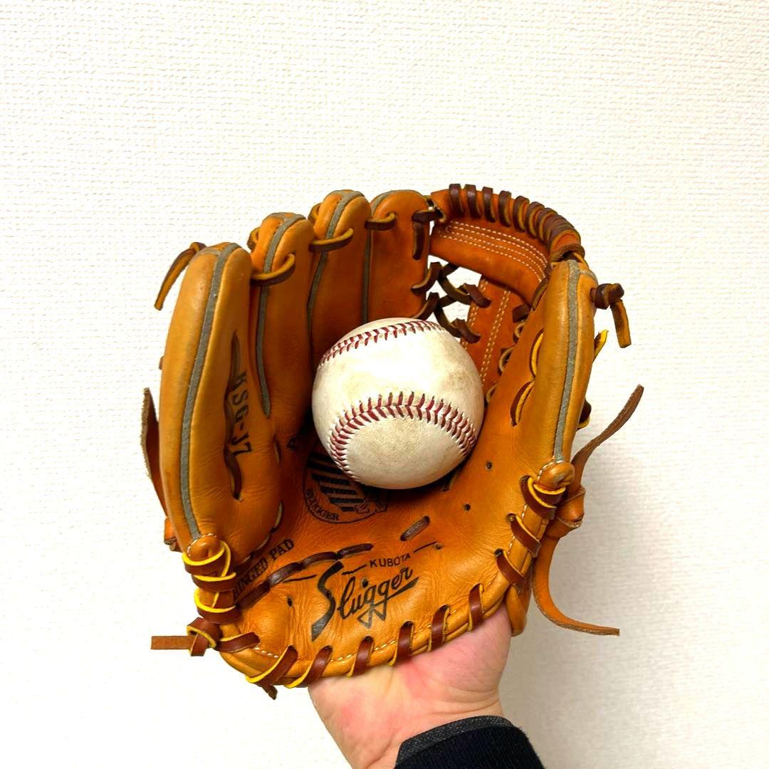 842 スラッガー 型抜群 硬式兼軟式 少年 内野手用グローブ 左投げ