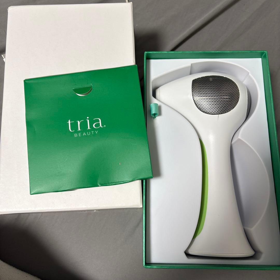 さやちトリア 脱毛器 ホワイト/グリーン