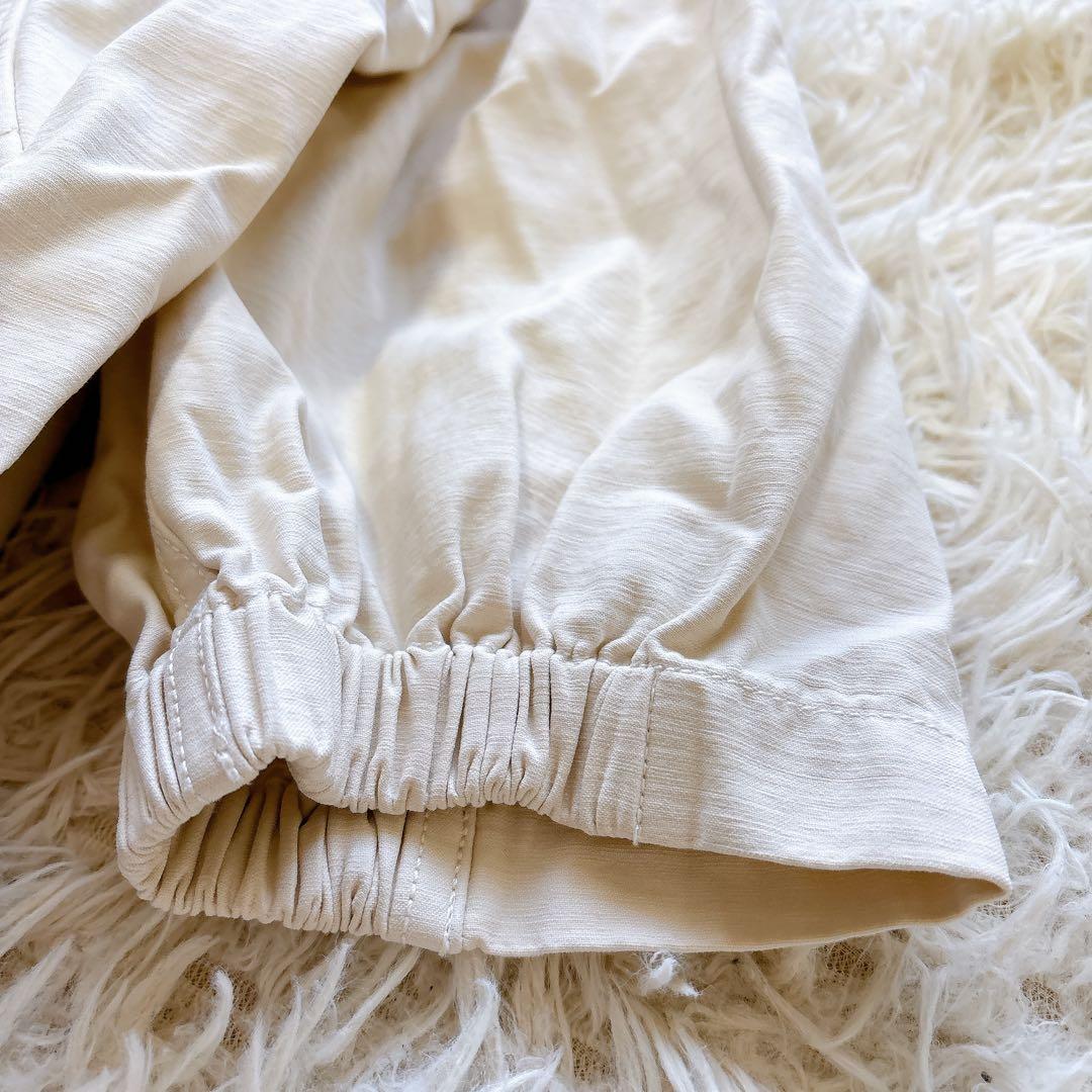 美品 アギュー　3way ロングマウンテンパーカー　キルティングベスト付 白