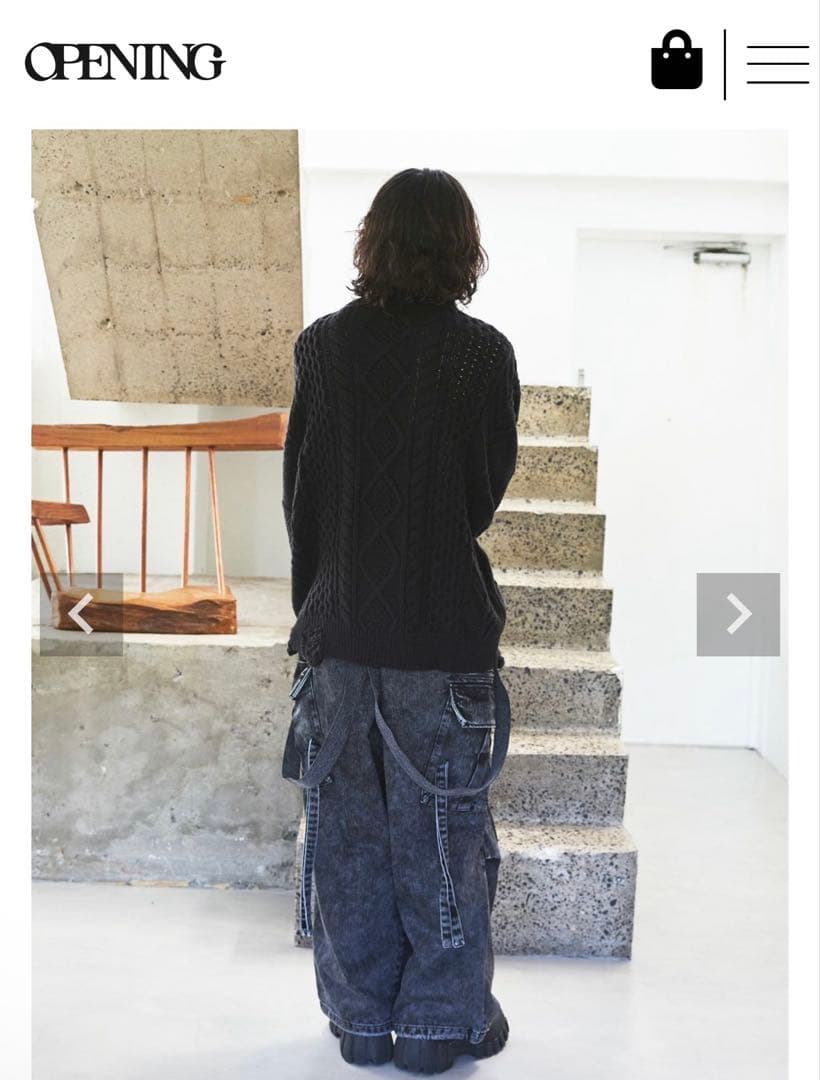 VICTIM × OPENING ACT ダメージニット