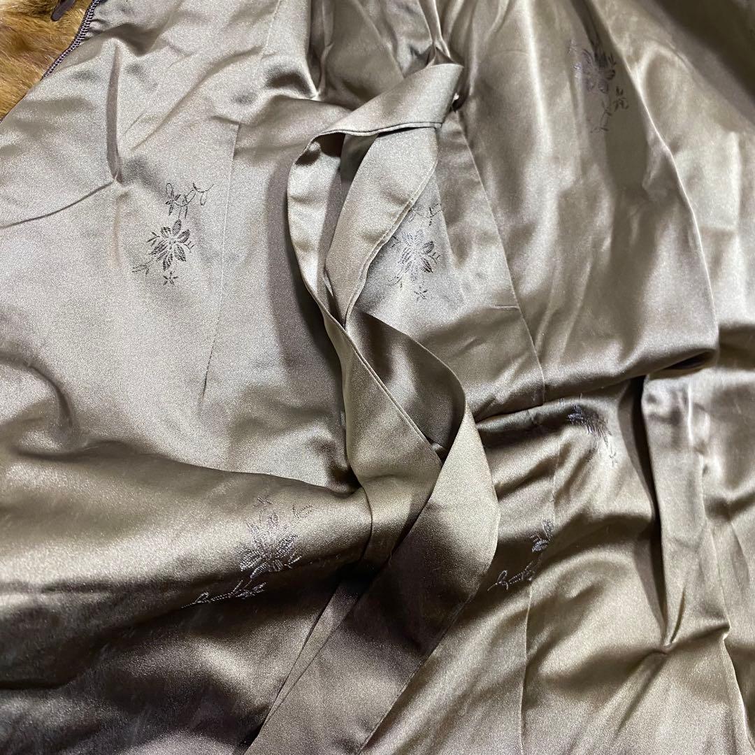 【EMBA】エンバ ブラウン毛皮コート　11号　ジャケット