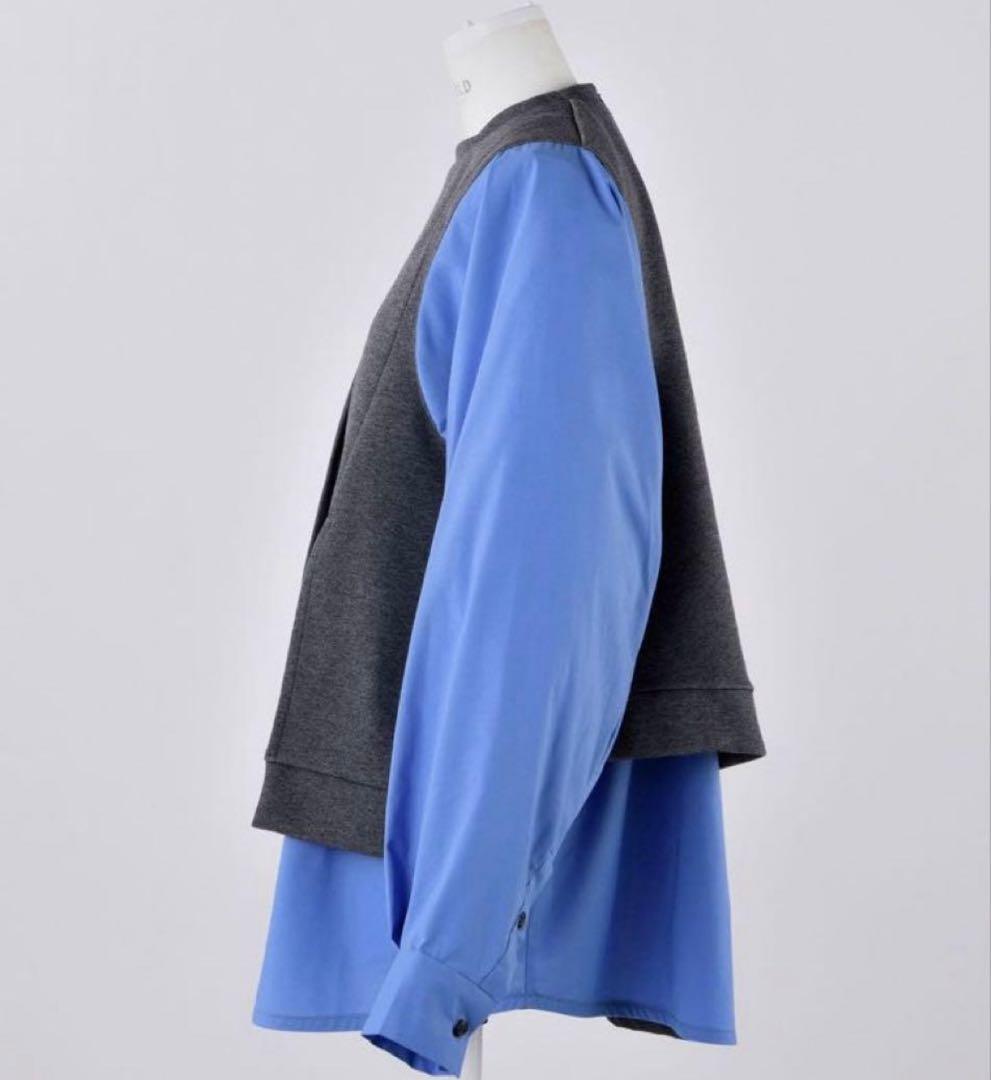 【美品】ENFOLD エンフォルド ダンボール レイヤードプルオーバー