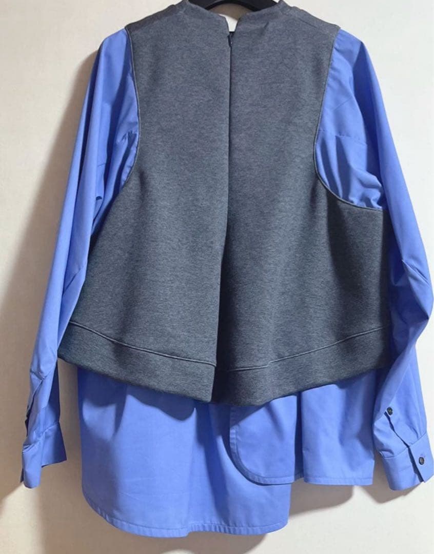 【美品】ENFOLD エンフォルド ダンボール レイヤードプルオーバー