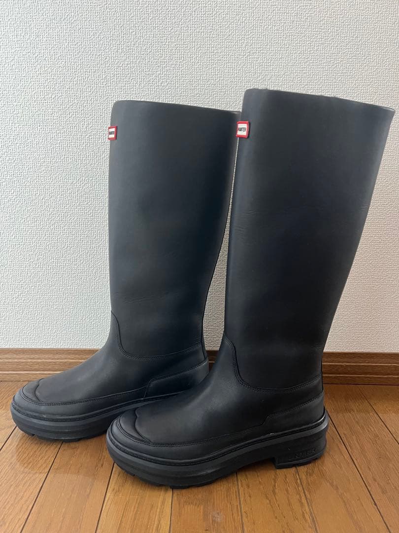 値下げ　新品 HUNTER ハンターブーツkilling eve長靴 黒US8