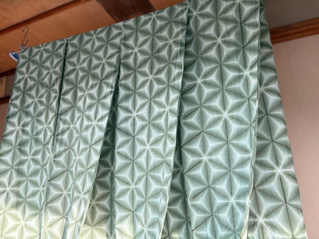 オーダー 雪花絞り 未仕立て浴衣反物 手染め生地