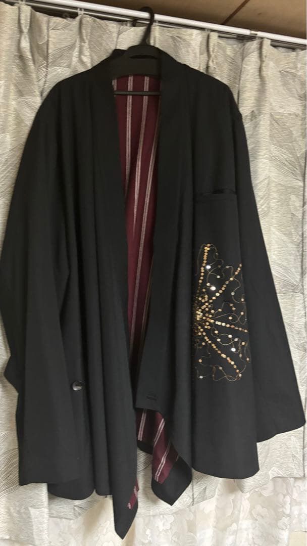 BISHOOL ウールギャバジン 着物 ジャケット 花火