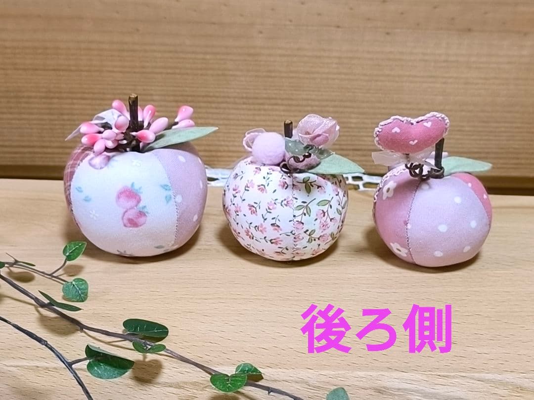 ⭐️アメリカンカントリー雑貨❤木製まん丸りんご＆乙女チックな三姉妹＆クッション