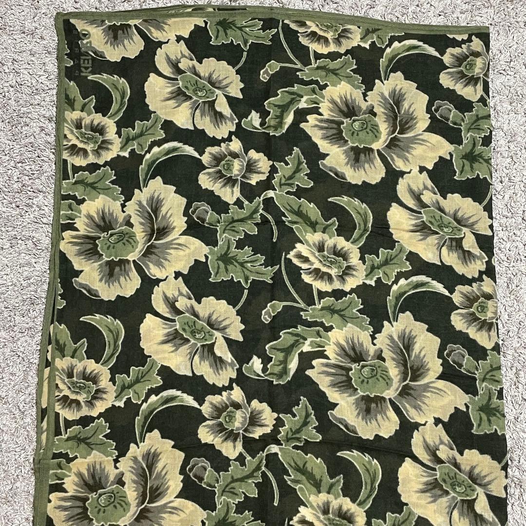 美品✤希少 KENZO ラージストール 赤 緑 2色セット 大判 ユニセックス