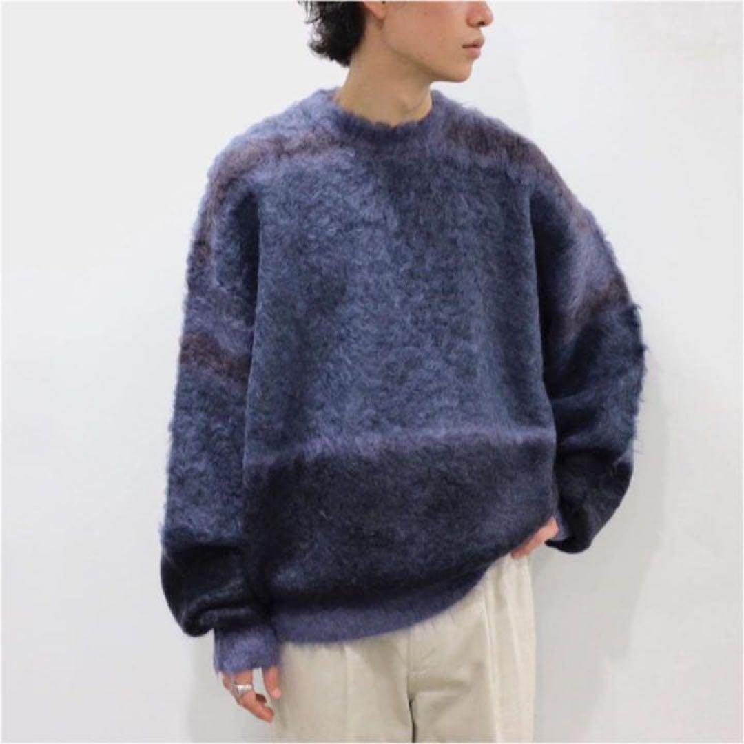 トップス YOKE 21AW ROTHKO BORDER CREW NECK