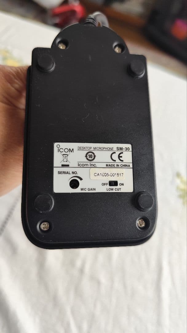 【美品】ICOM SM-30 デスクトップ マイクロフォン