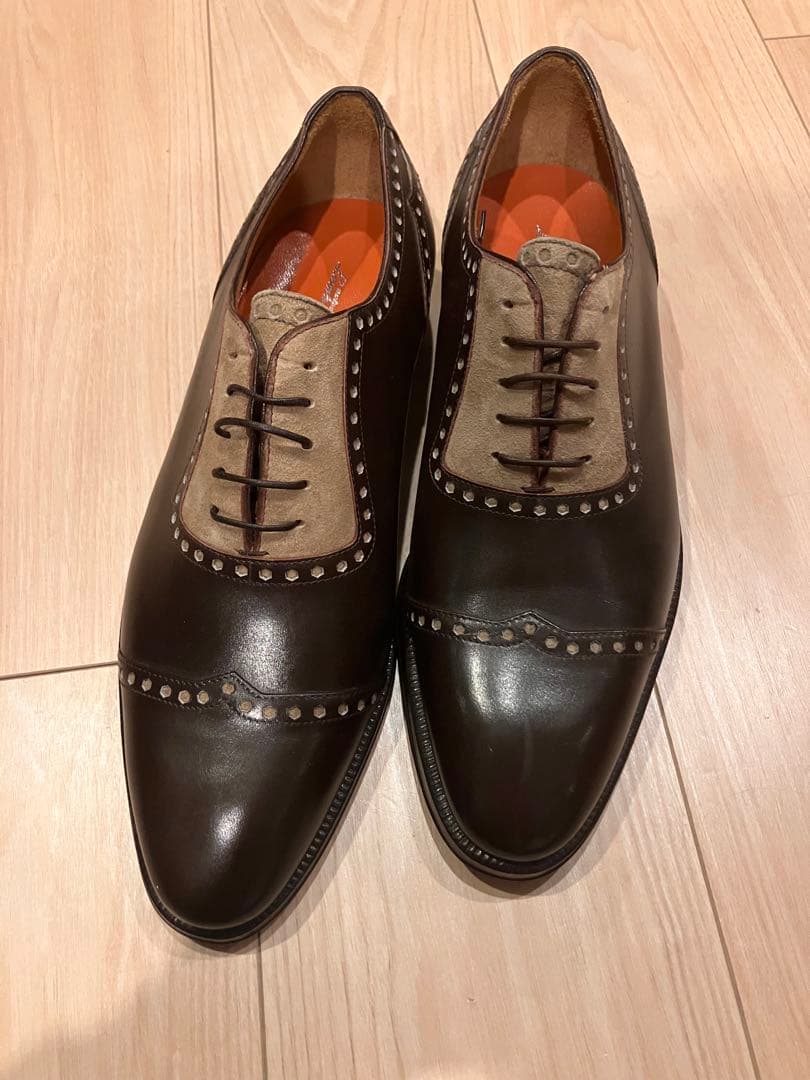 Enzo Bonafé製　ハンドメイド 定価10万円　ダイアモンドキャップトゥ