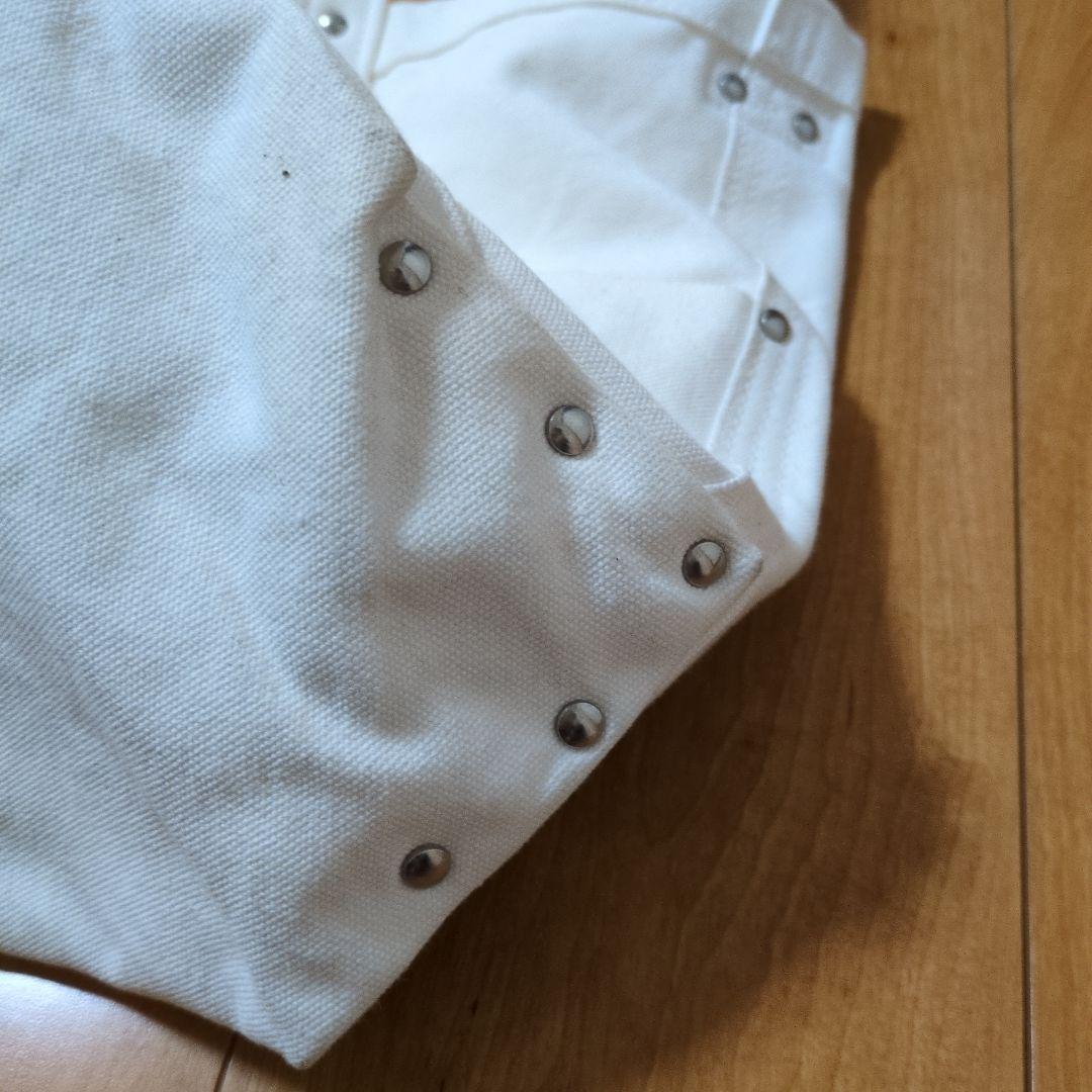 YAECAホワイトキャンバストートバッグ