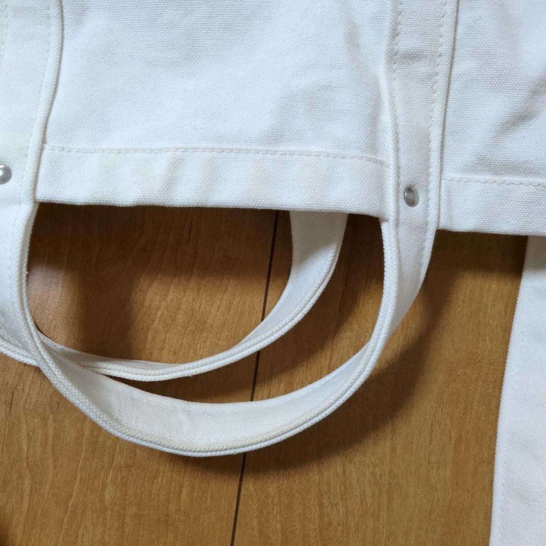 YAECAホワイトキャンバストートバッグ