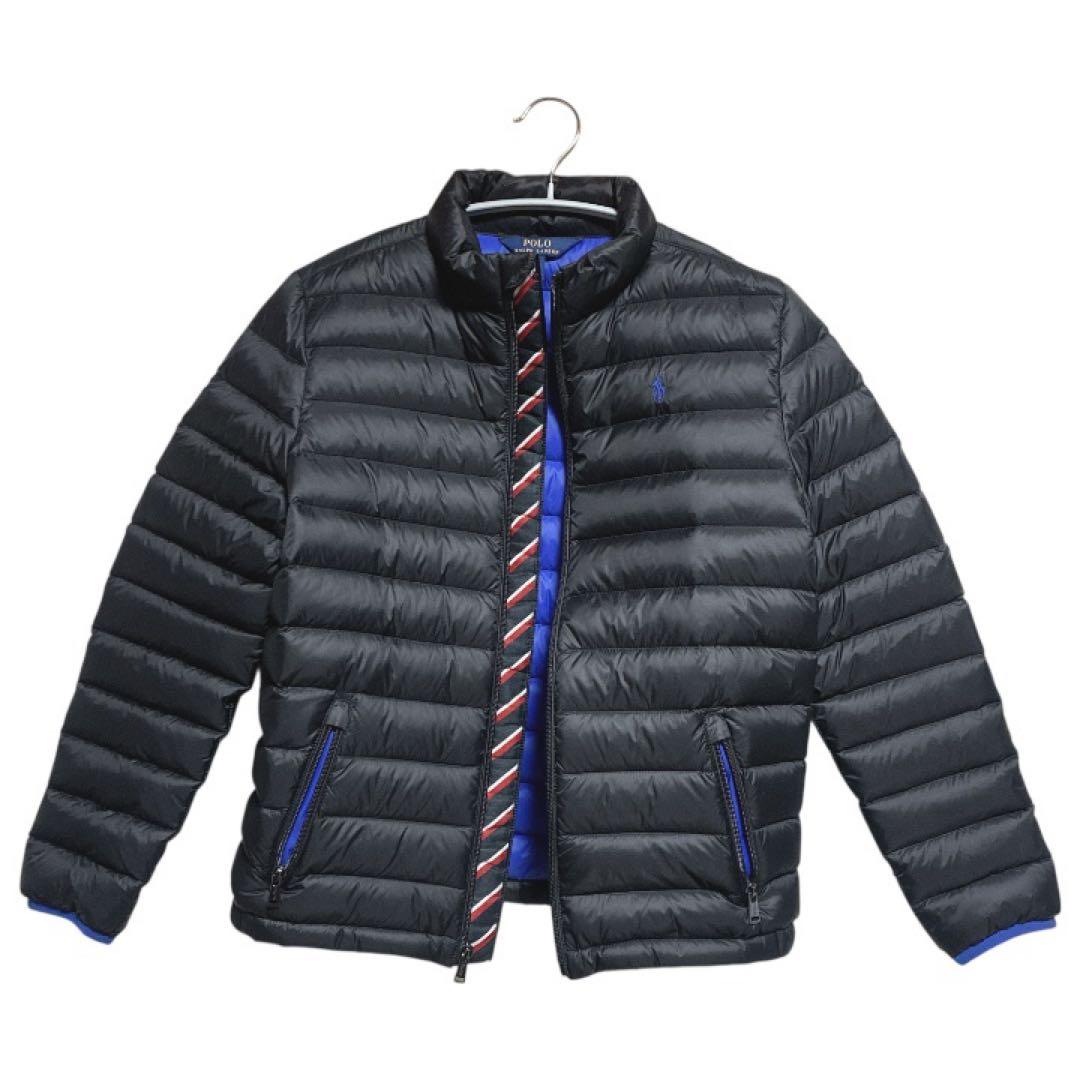 ラルフローレン　ダウンジャケット　ライトダウン　ブラック　黒　収納袋付