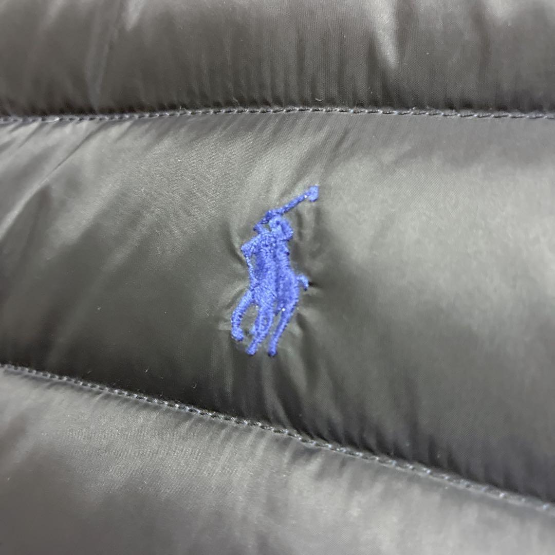 ラルフローレン　ダウンジャケット　ライトダウン　ブラック　黒　収納袋付