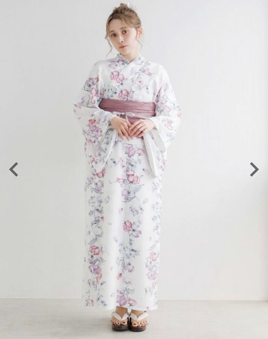 【本日限定】dita 浴衣　セパレート　ワンピース浴衣　そそぐ花筏