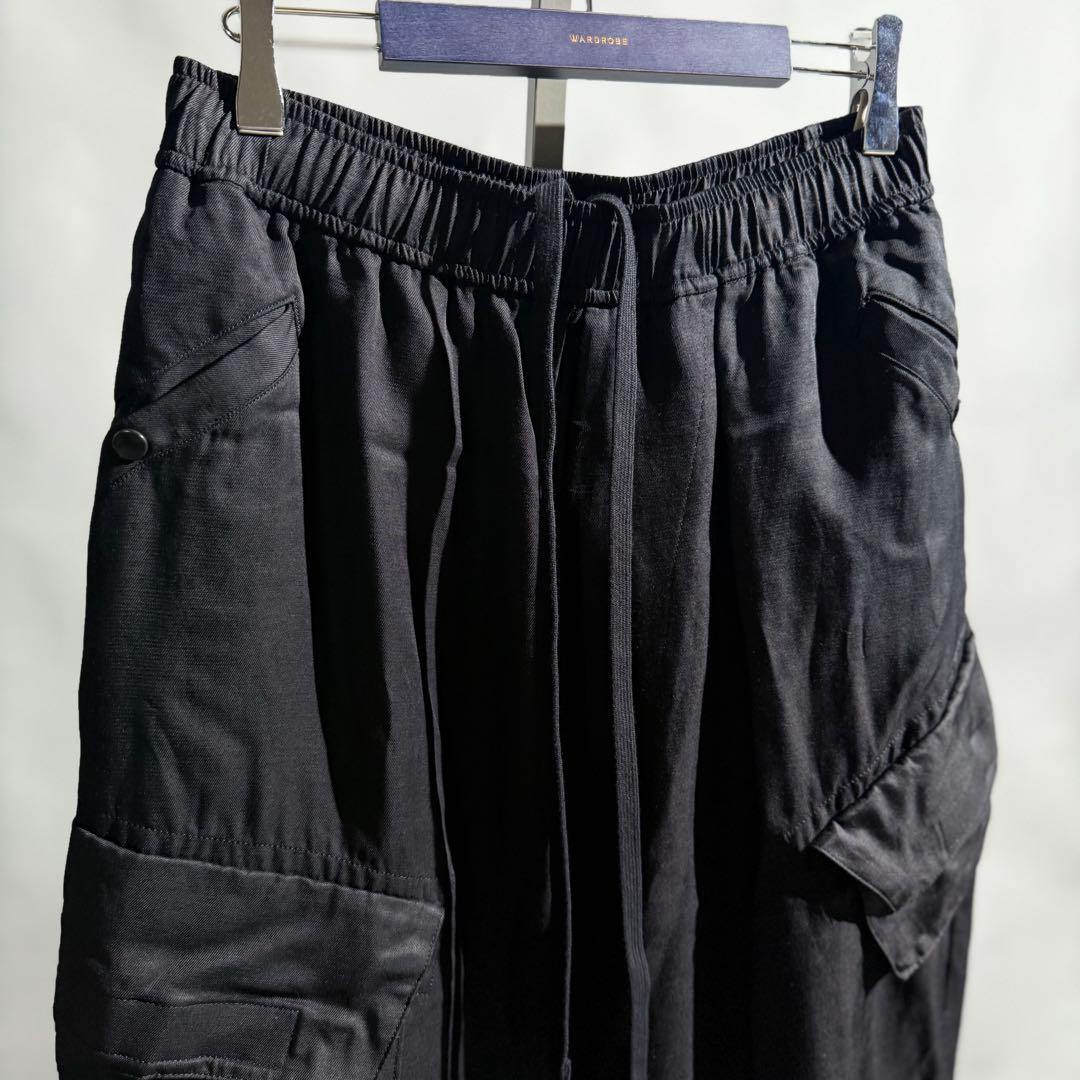美品 JULIUS 22SS CargoSarouelTrouser 2 黒