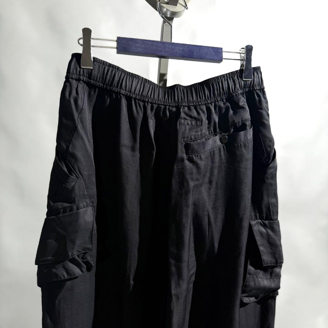 美品 JULIUS 22SS CargoSarouelTrouser 2 黒