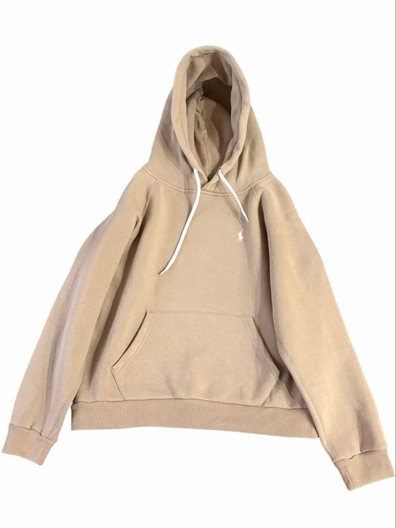 【極美品】ポロラルフローレン大人気ホワイトポニーフーデットパーカー裏起毛