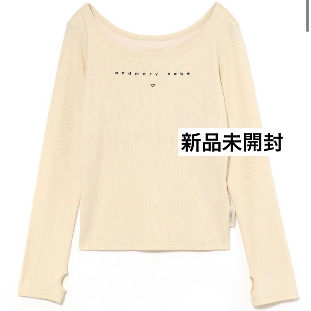 トップス andmary bebe Mybebe logo tops