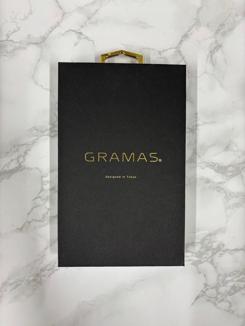 【新品未開封】GRAMAS iPhone13/14用ケース/手帳型/水色/青