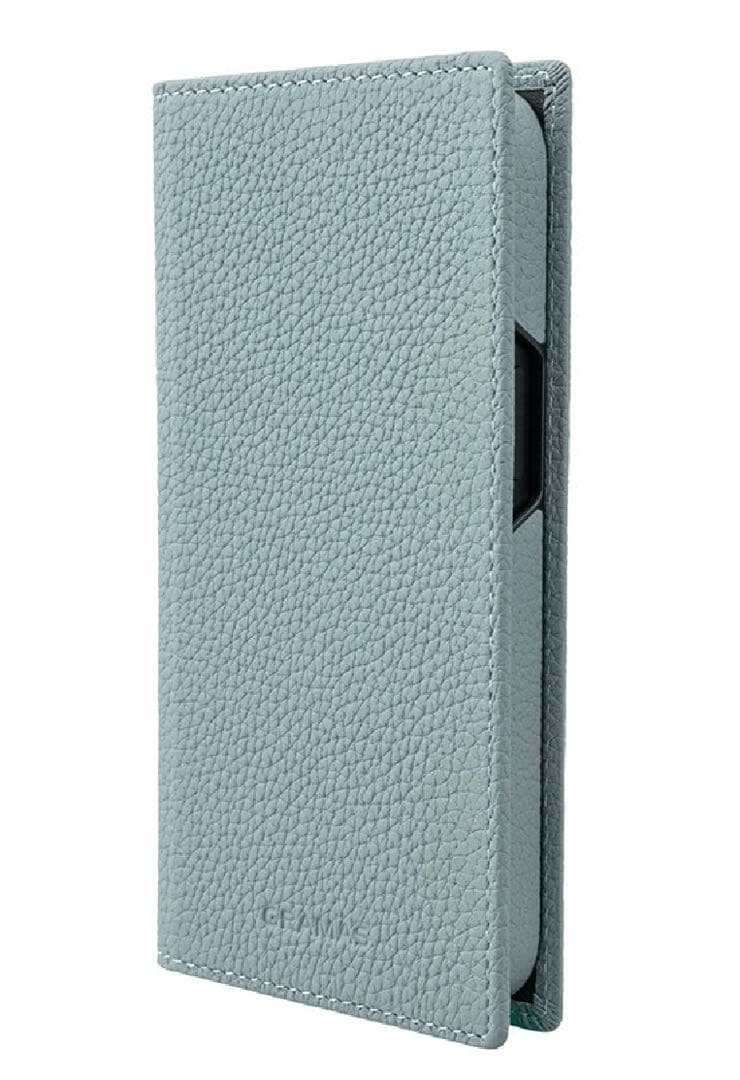 【新品未開封】GRAMAS iPhone13/14用ケース/手帳型/水色/青