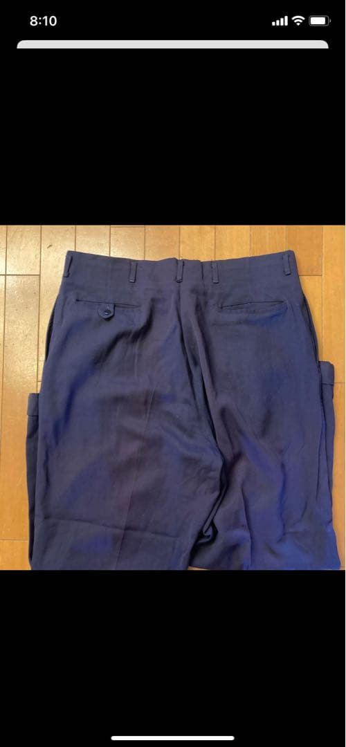 b*n様 50sビンテージ　ハンドステッチ　レーヨン　ギャバスラックス　ロカビリ